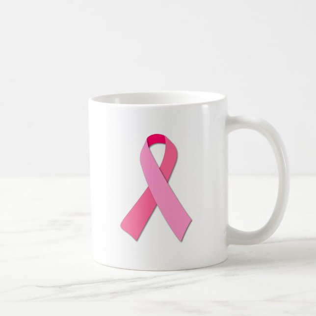 Bröstcancermedvetande Rosa Band Kopp (Höger)