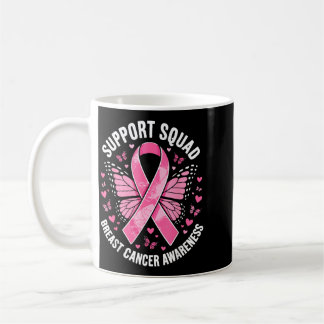 Bröstcancermedvetandesupportteam Rosa band Kaffemugg