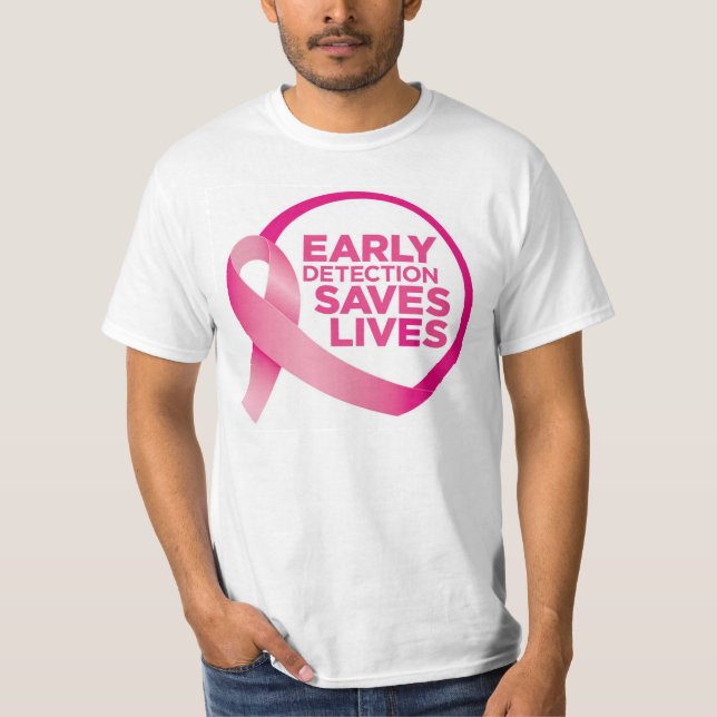Bröstcancermedvetenhet 3 tee (Framsida)