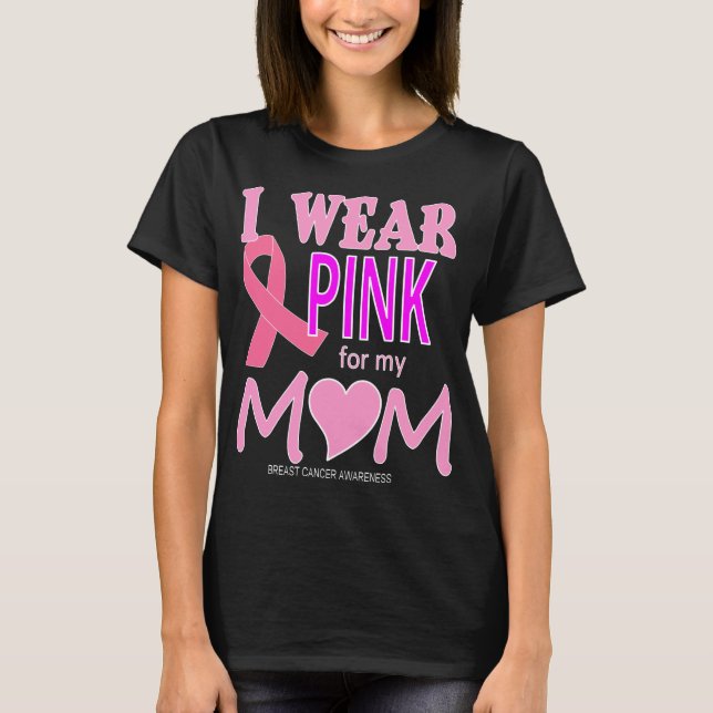 Bröstcancermedvetenhet för Mamma T-skjortan T Shirt (Framsida)