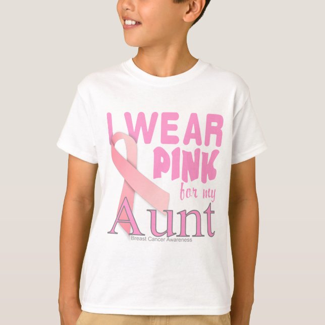 Bröstcancermedvetenhet för moster tee shirt (Framsida)