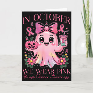 Bröstcancermedvetenhet för Nk oktober och Hallowee Kort