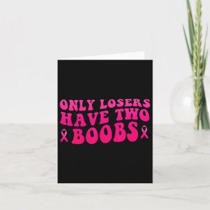 Bröstcancermedvetenhet Funny Mastectomy Kort