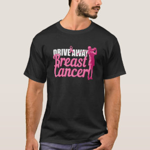 Bröstcancermedvetenhet Golf Rosa Ribbon Survivor T Shirt