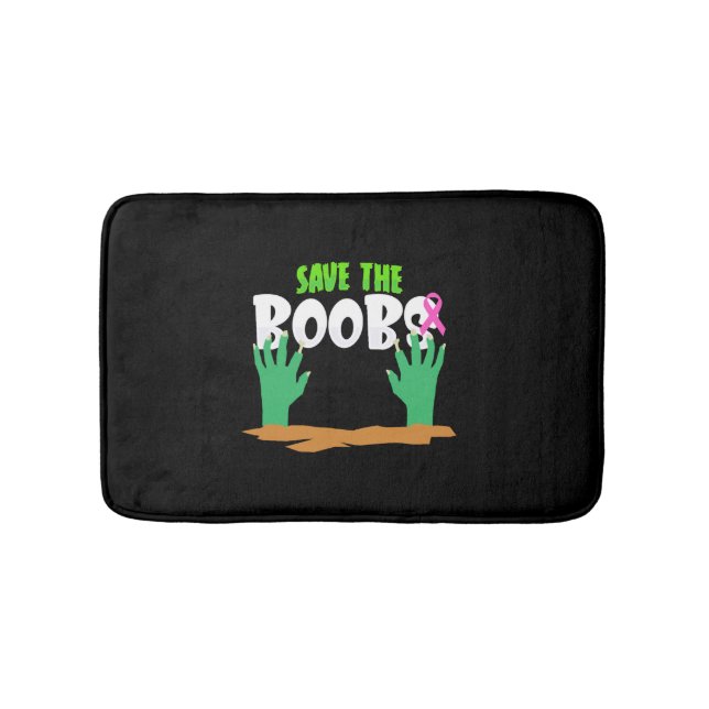 Bröstcancermedvetenhet Halloween Badrumsmatta (Framsidan)