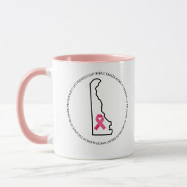 Bröstcancermedvetenhet i Delaware  Mugg
