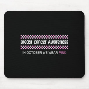 Bröstcancermedvetenhet i oktober Bär Rosa Retro Musmatta