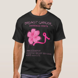 Bröstcancermedvetenhet Mammography Self BreastEam T Shirt