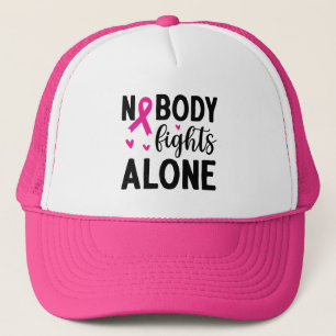 Bröstcancermedvetenhet med Rosa RibbonTrucker Keps
