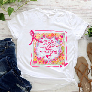 BröstcancerMedvetenhet om Rosa Ribbon Inspiritivit T Shirt