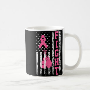 Bröstcancermedvetenhet överlevande stöd kaffemugg