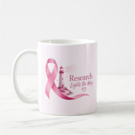 Bröstcancermedvetenhet Rosa Band Forskning Kaffemugg