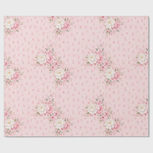 Bröstcancermedvetenhet Rosa Band Inpackningspapper Presentpapper