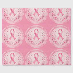 Bröstcancermedvetenhet Rosa Band Inpackningspapper Presentpapper