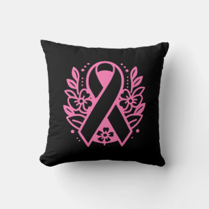 Bröstcancermedvetenhet Rosa Band Kudde