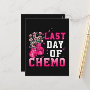 Bröstcancermedvetenhet Sista dagen för kemokrigare Helg Vykort