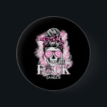 Bröstcancermedvetenhet Skull F Ck Cancer Rosa Rib Knapp<br><div class="desc">Bröstcancermedvetenhet Skull F Ck Cancer Rosa Ribbon Mamma</div>