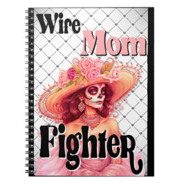 Bröstcancermedvetenhet Socker Skull Anteckningsbok