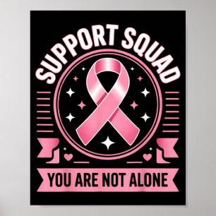 Bröstcancermedvetenhet Stödgrupp Inte Ensam Poster