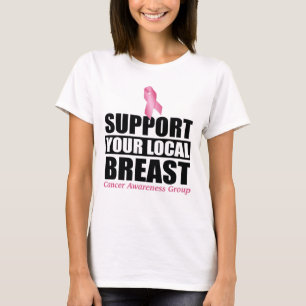 Bröstcancermedvetenhet - stödgrupp t shirt