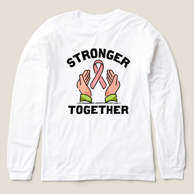 Bröstcancermedvetenhet T Shirt (Design framsida)