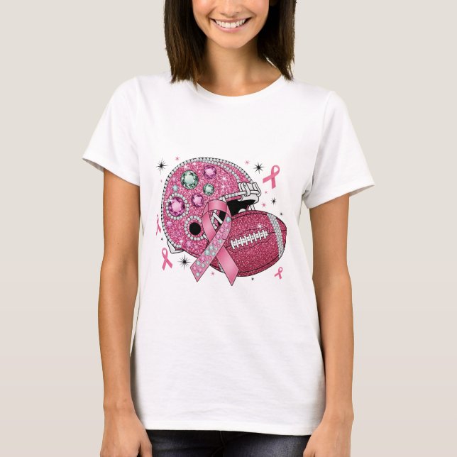 Bröstcancermedvetenhet T Shirt (Framsida)