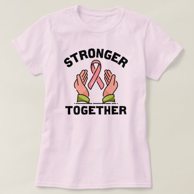 Bröstcancermedvetenhet T Shirt (Design framsida)