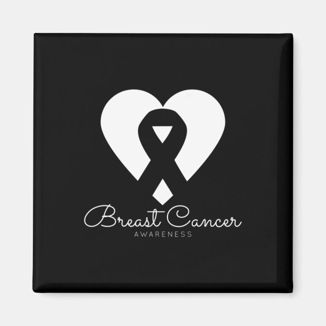 Bröstcancermedvetenhet - Världscancerdagen februar Magnet (Framsidan)