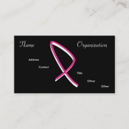 Bröstcancermedvetenhet Visitkort