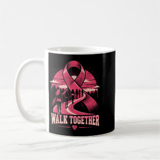 Bröstcancermedvetenhets Promenad Tillsammans Rosa Kaffemugg
