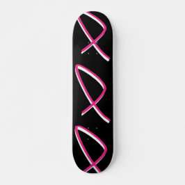 BröstcancermedvetenhetSkateboard - anpassade Skateboard Bräda 19,5 Cm