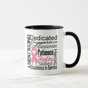 BröstcancerOncologistCollage Mugg