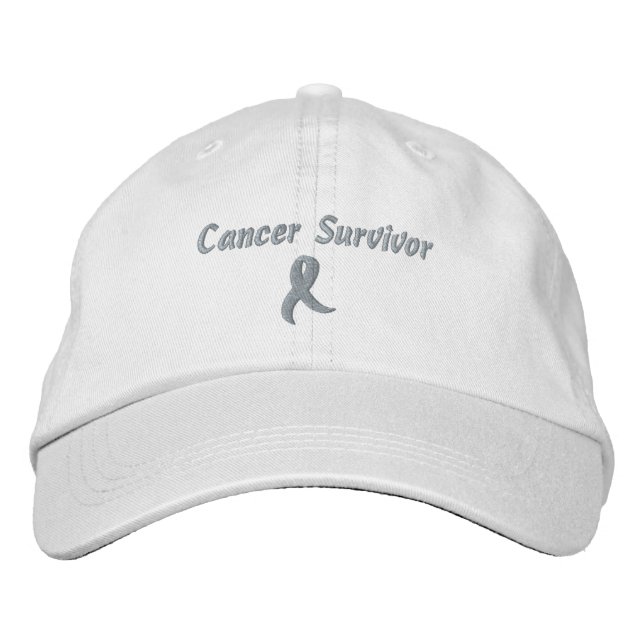 Bröstcanceröverlevande broderad hatt keps (Framsida)