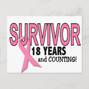 BRÖSTCANCERÖVERLEVARE 18 år och räknar Vykort