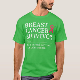 Bröstcanceröverlevare Definition Rosa Band T Shirt
