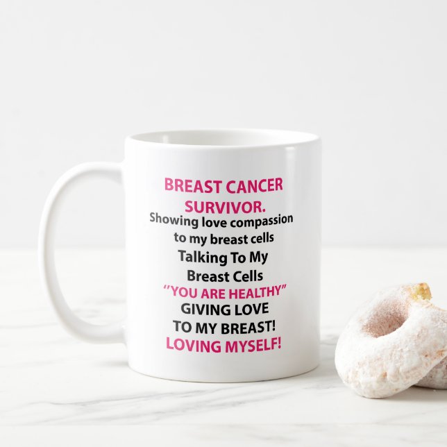 Bröstcanceröverlevare Kaffemugg (Med munk)
