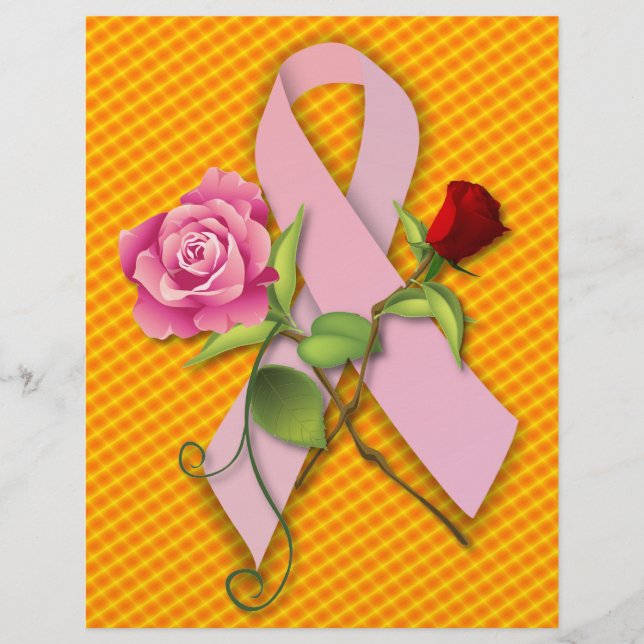 Bröstcanceröverlevare med avslut reklamblad (Framsidan)