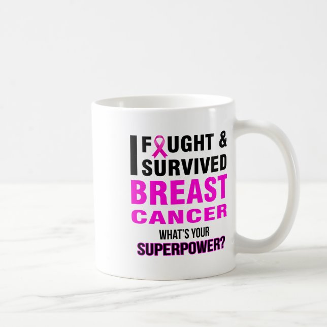 Bröstcanceröverlevare T-shirts  Kaffemugg (Höger)