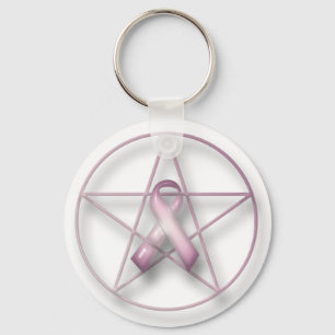 BröstcancerPentagram Nyckelring