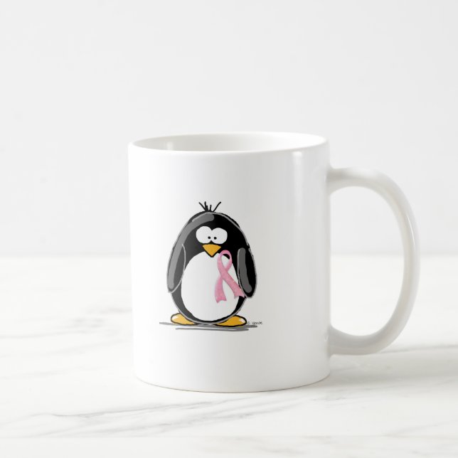 Bröstcancerpingvin Kaffemugg (Höger)