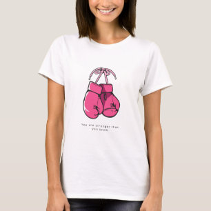Bröstcancerrörelse Gåvor Cancer Kvinnor Tillfriskn T Shirt