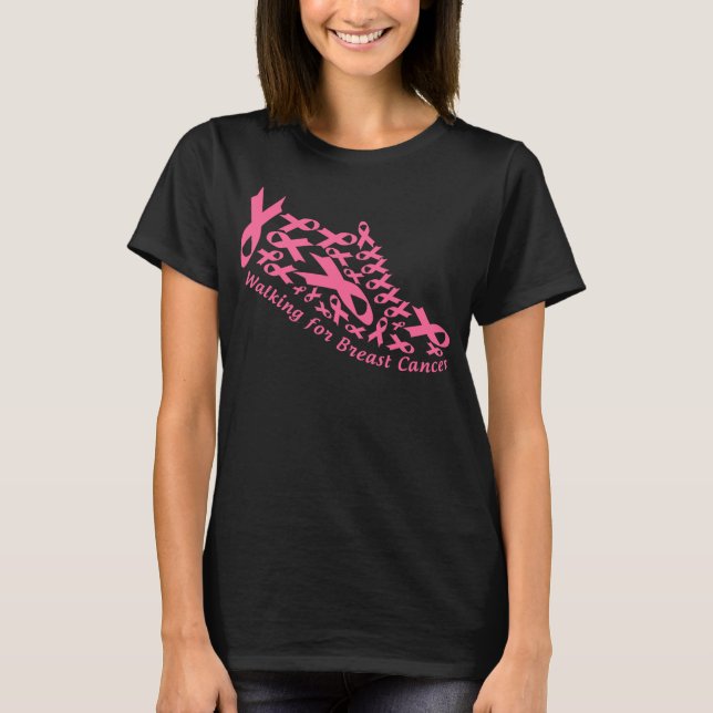 bröstcancerskor t shirt (Framsida)