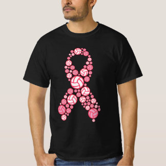 bröstcancerskugga i volleyball t shirt