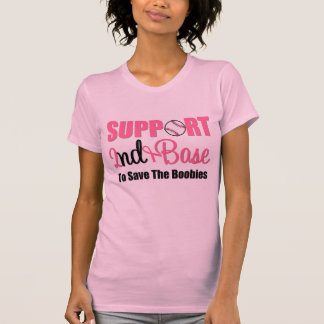 Bröstcancerstöd 2nd Base T Shirt