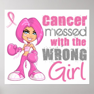 Bröstcancerstridflicka 1 poster