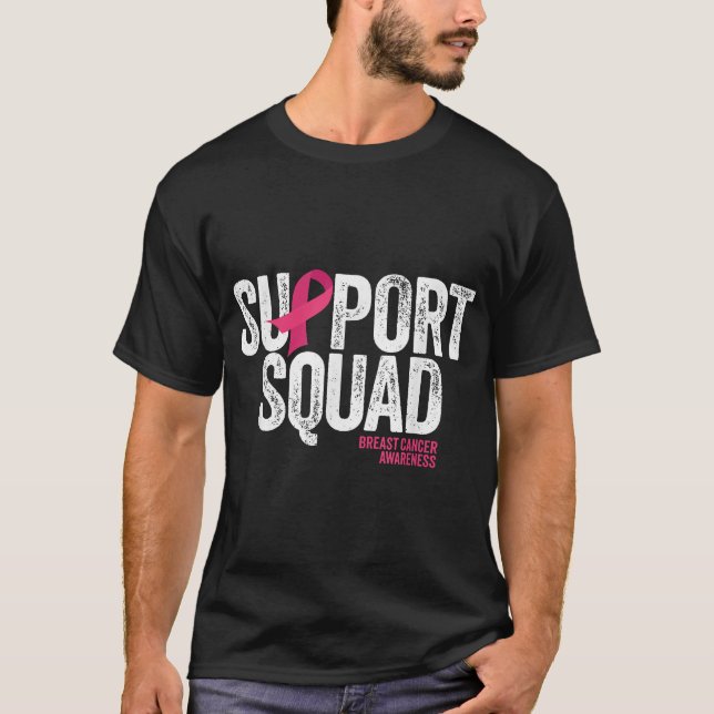 Bröstcancersupportgrupp Bröstcancer  T Shirt (Framsida)