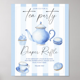 Bröstdusch för party-babydusch Diaper raffle Poster