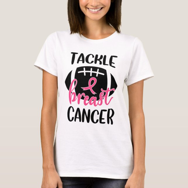 Brösten för bröstcancer - känselblåsa t shirt (Framsida)