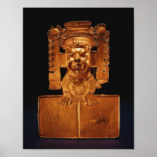 Bröstfena av guden Xipe Totec Poster