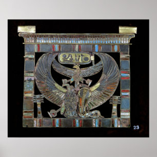Bröstfena av Ramesses II det nya kungariket Poster